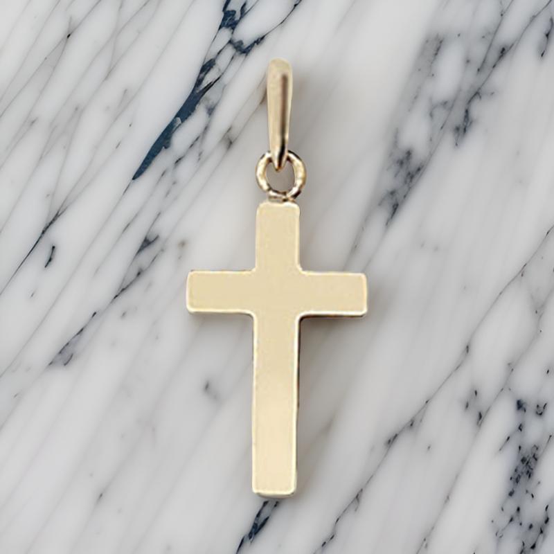 Plain 9CT Gold Cross Pendant