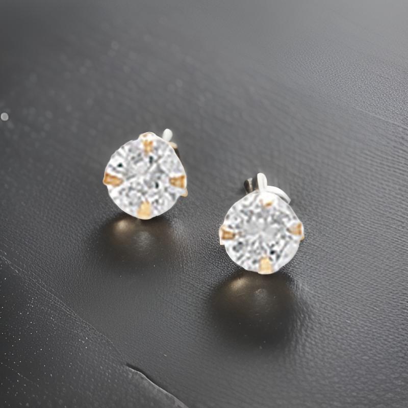 3mm 9CT CZ Studs