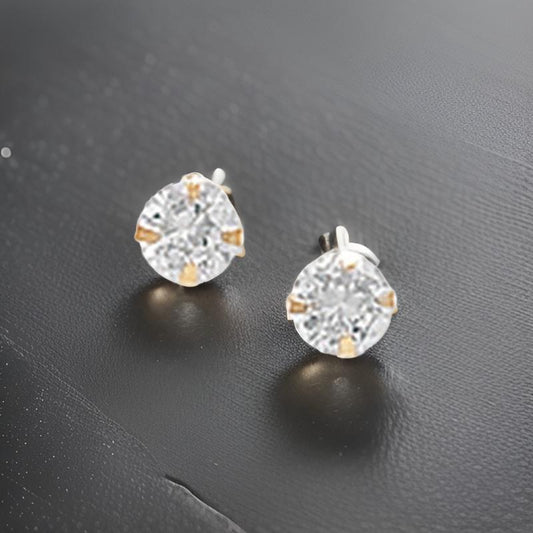 3mm 9CT CZ Studs