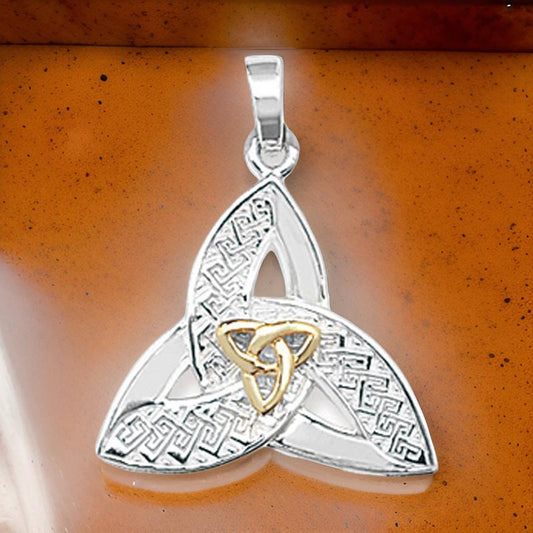 Two-Tone Celtic Knot Pendant